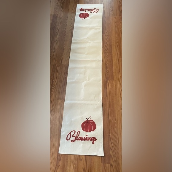 Table Runner With Blessings Embroidery Thanksgiving Decor Easter Picnic - Picture 5 of 6